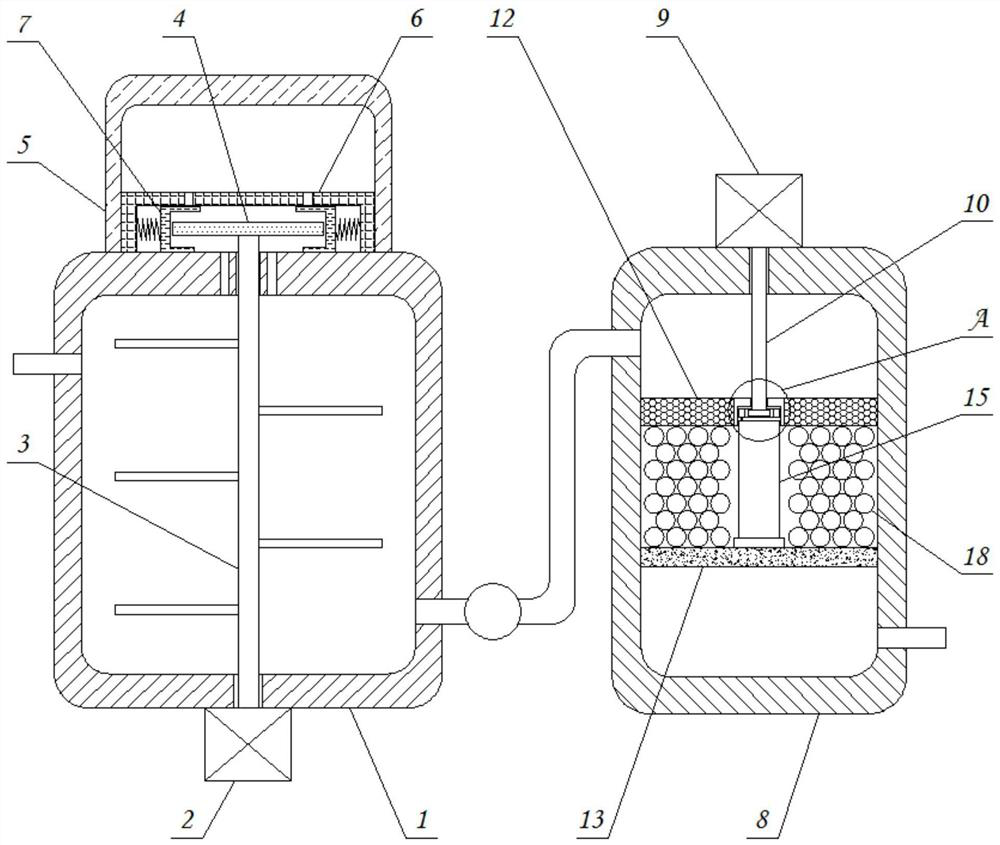 Efficient sewage treatment device capable of automatically adding chemicals