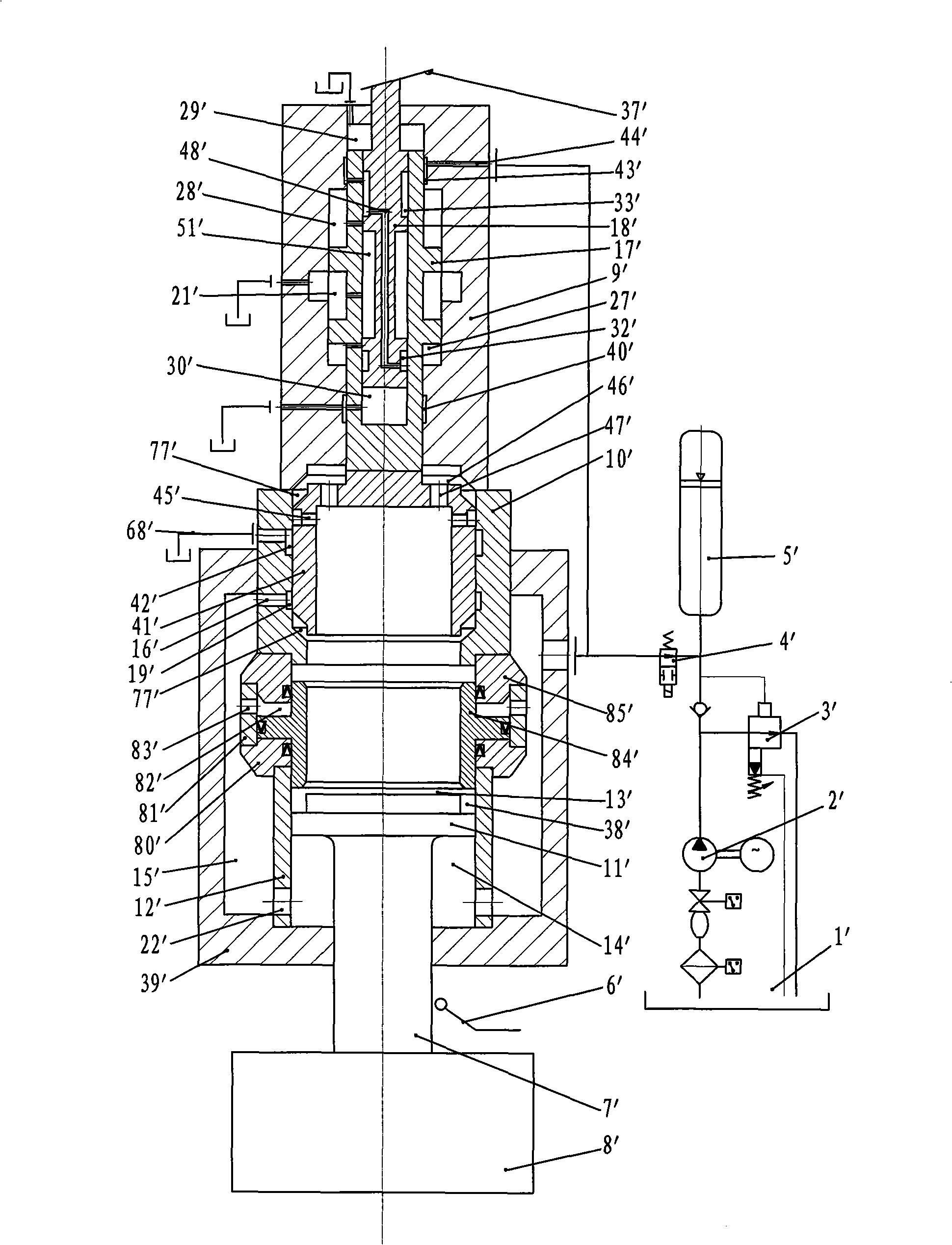 Convenient hydraulic electrohydraulic hammer