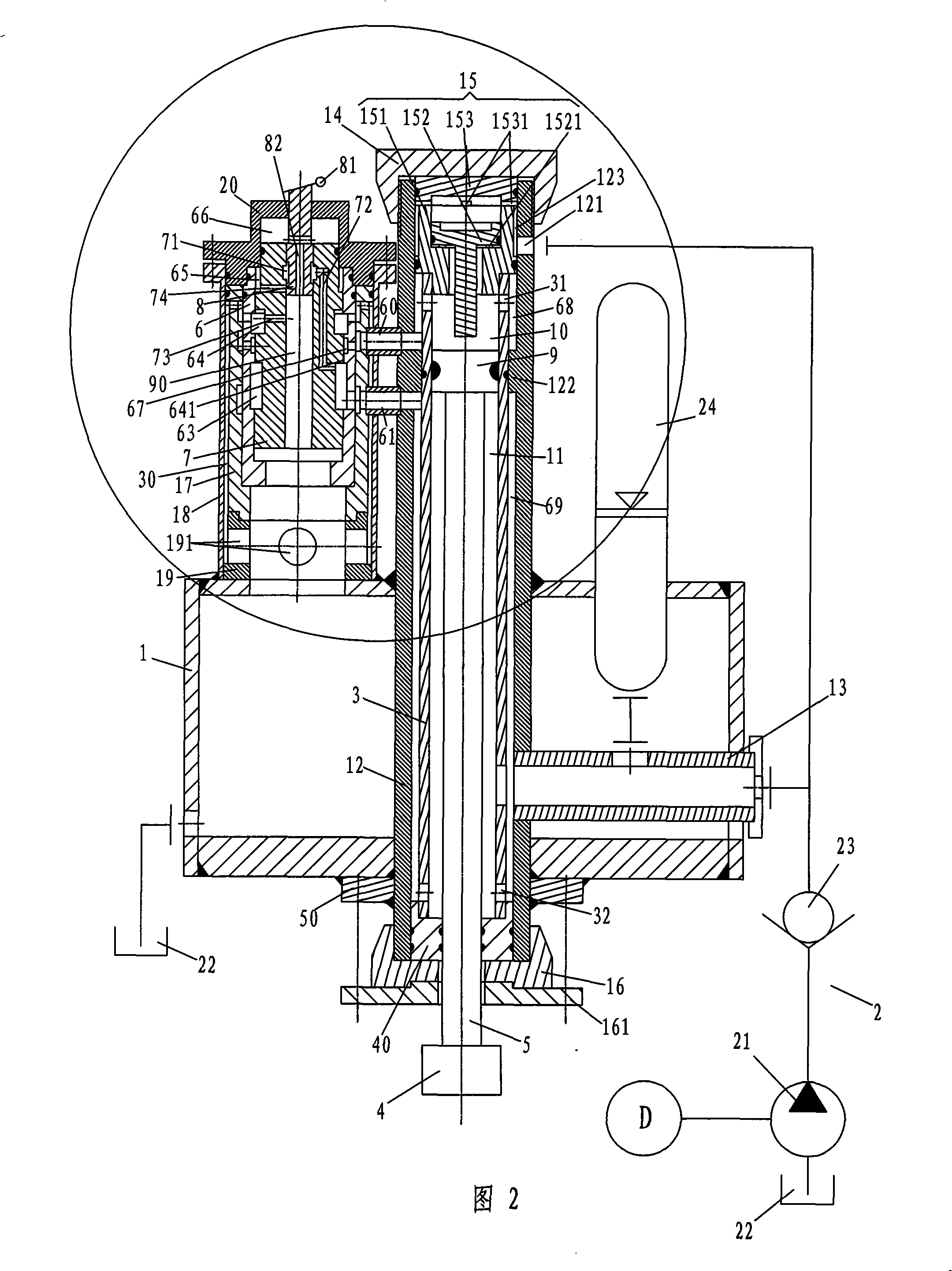 Convenient hydraulic electrohydraulic hammer