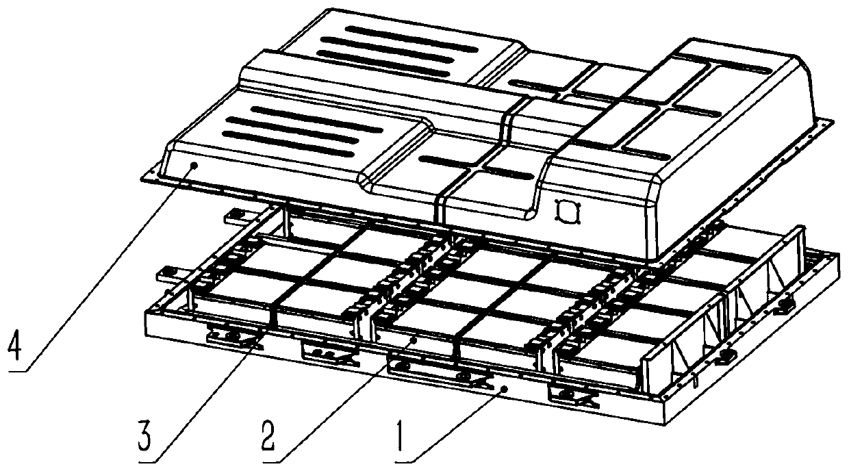 Battery pack box body and battery pack with same