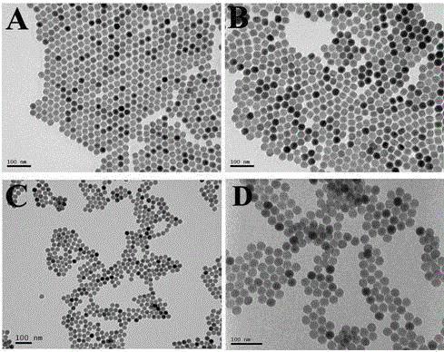 Nanoprobe for heavy metal ion up-conversion luminescence detection and preparation method thereof