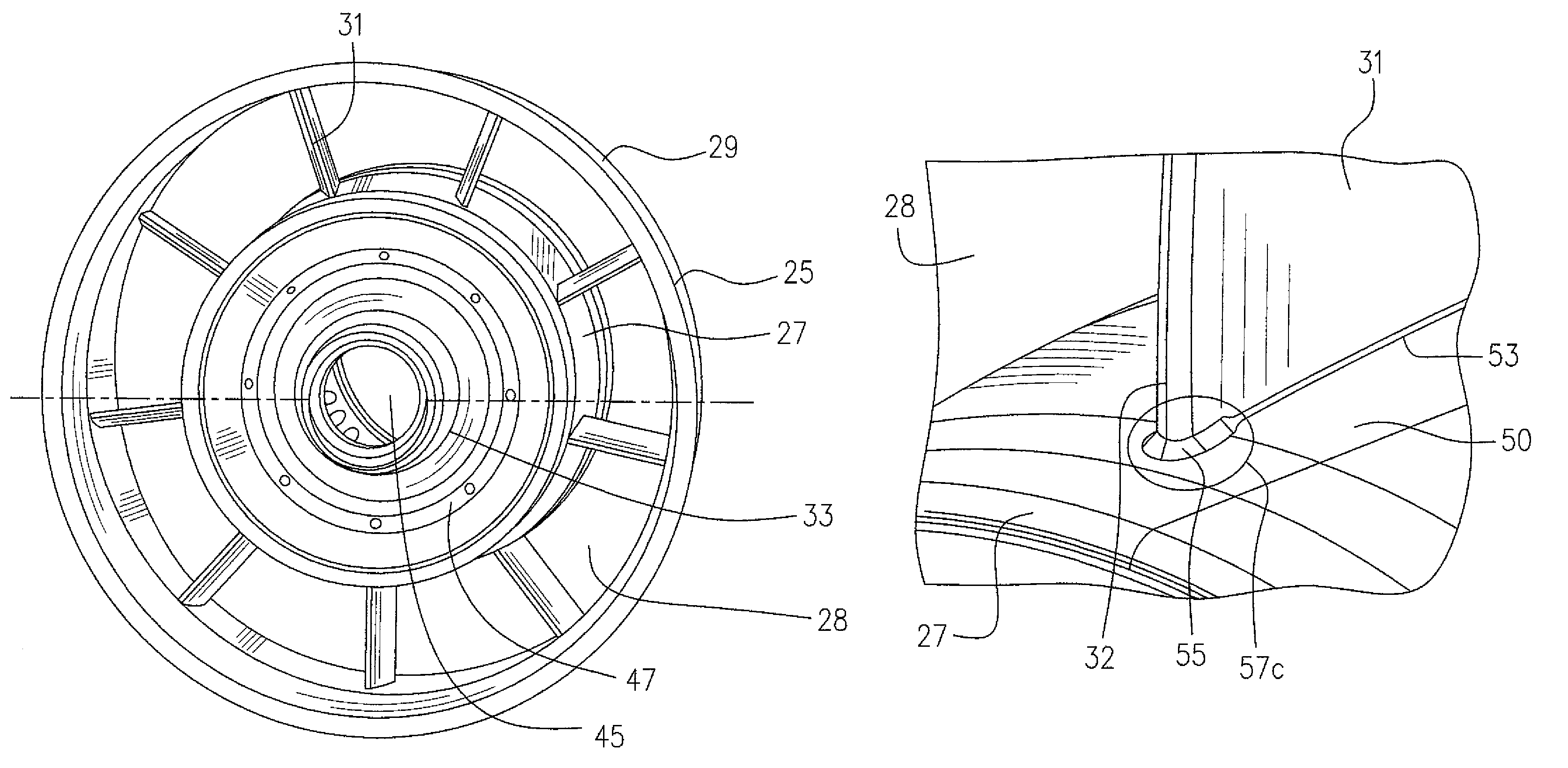 Structural reinforcement strut for gas turbine case