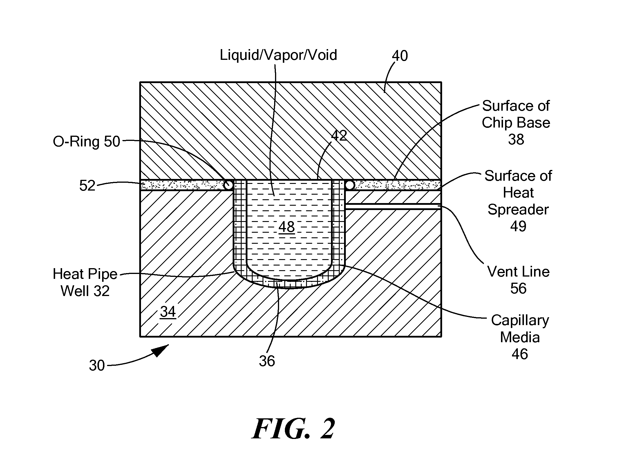 Thermal management system using micro heat pipe for thermal management of electronic components