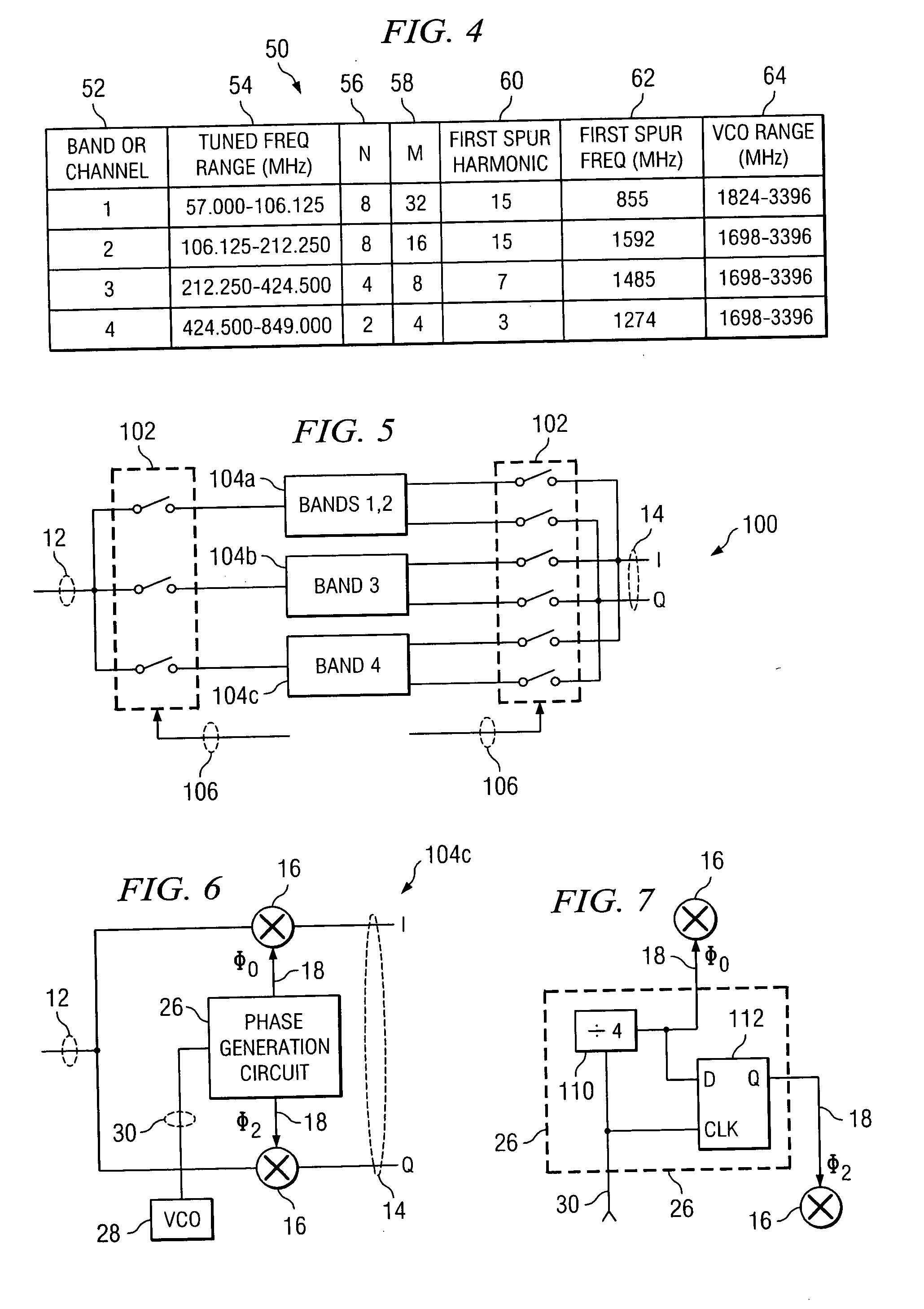 System and method for frequency translation with harmonic suppression using mixer stages