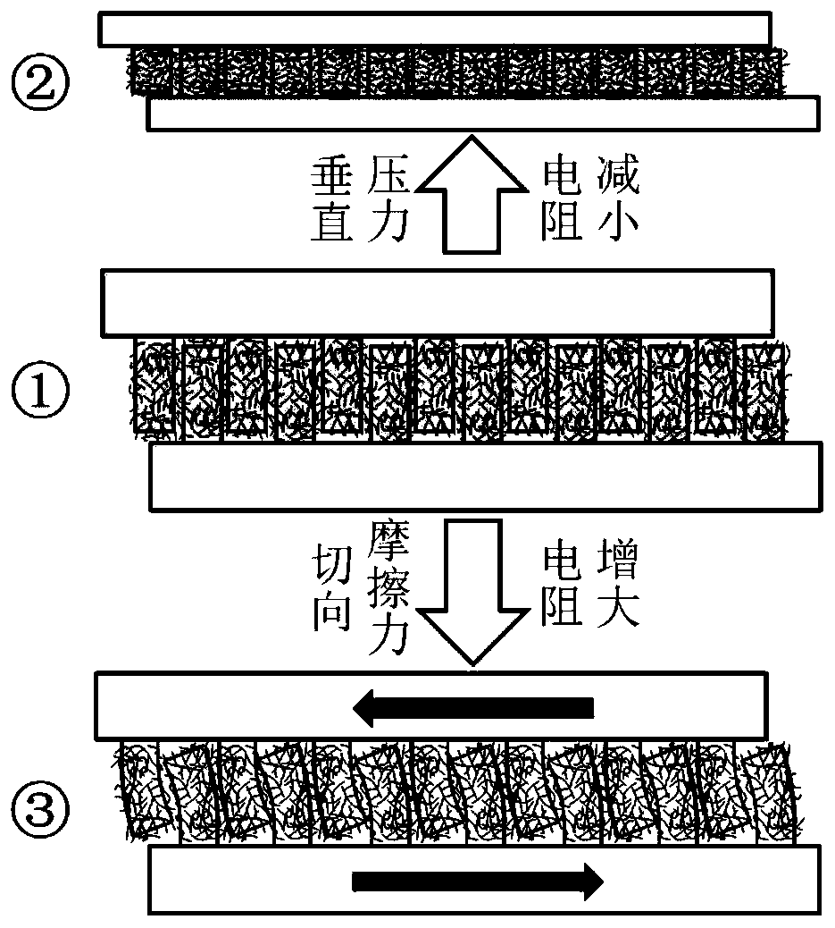 Flexible conductive composite film for sensor and preparation method thereof, and flexible sensor