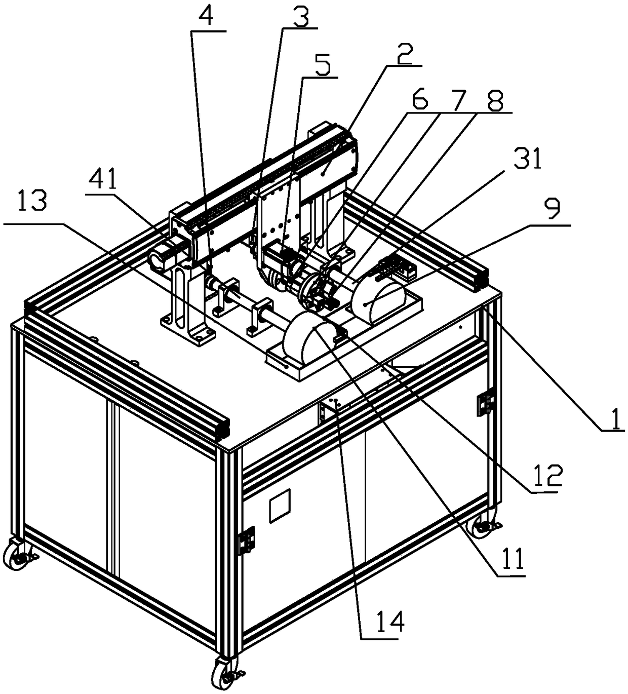 Motor rotor lamination gluing machine and method