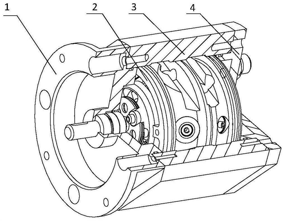 Stacked column type two-dimensional multi-plunger monoblock pump