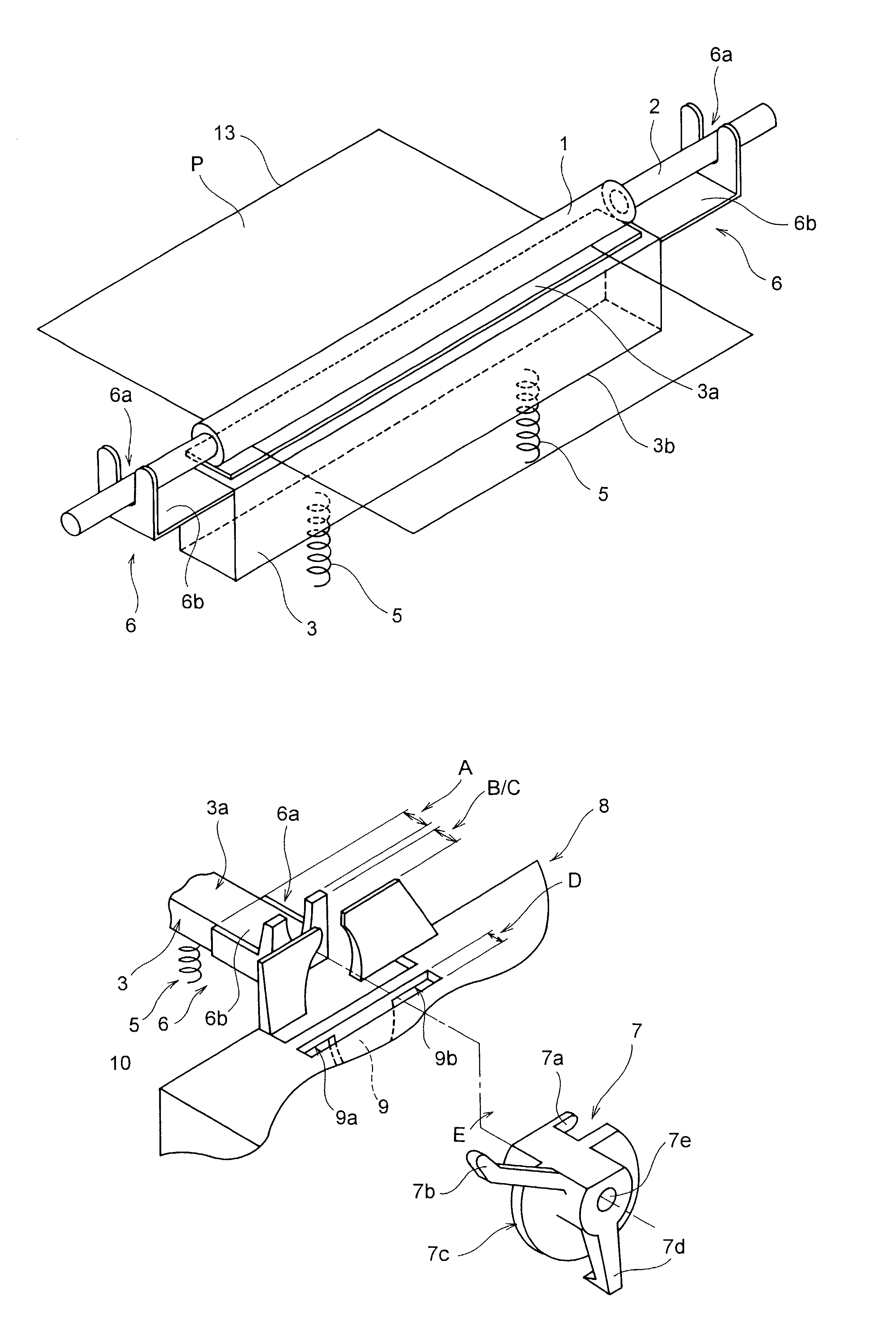 Bracket equipped with a paper releaser mechanism