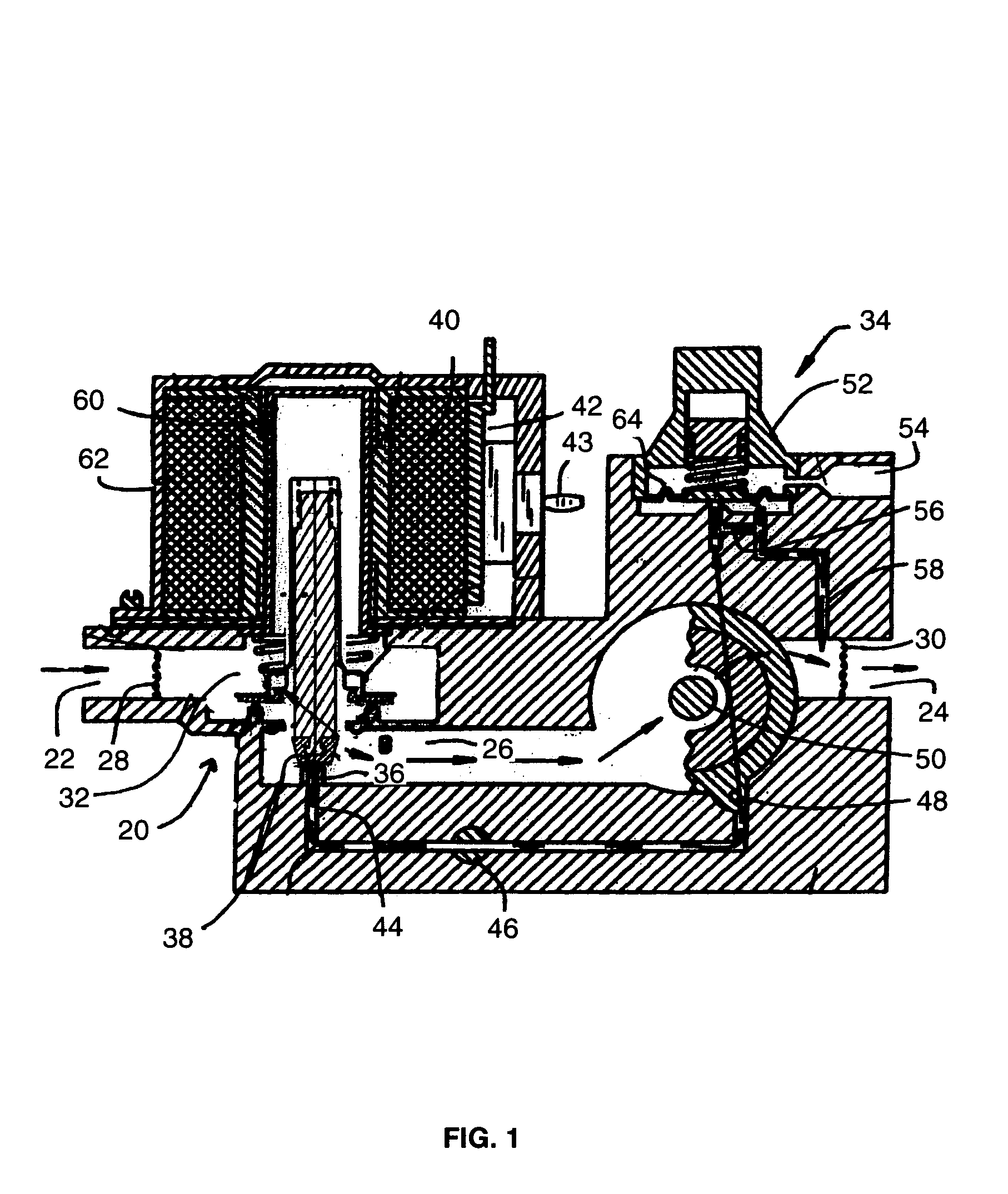 High capacity co-axial gas valve