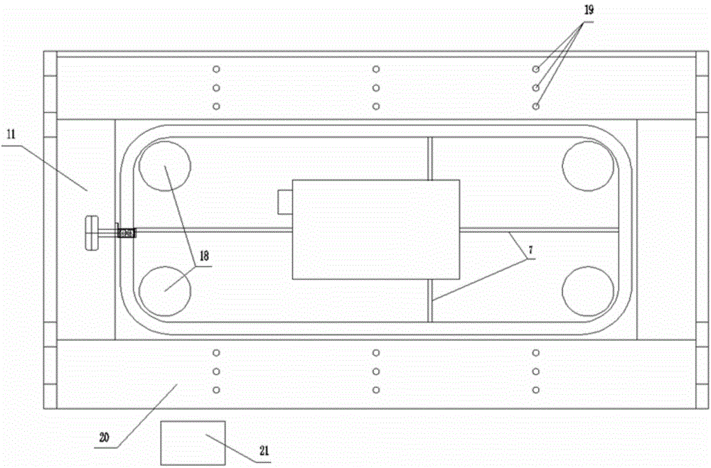 Hydrological simulation device for drainage asphalt pavement and testing method for hydrological simulation device