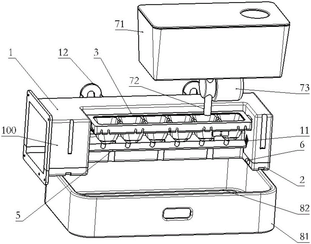 Temperature-induction infrared ice making machine with ice blocks jacked out of bottoms of flexible ice molds