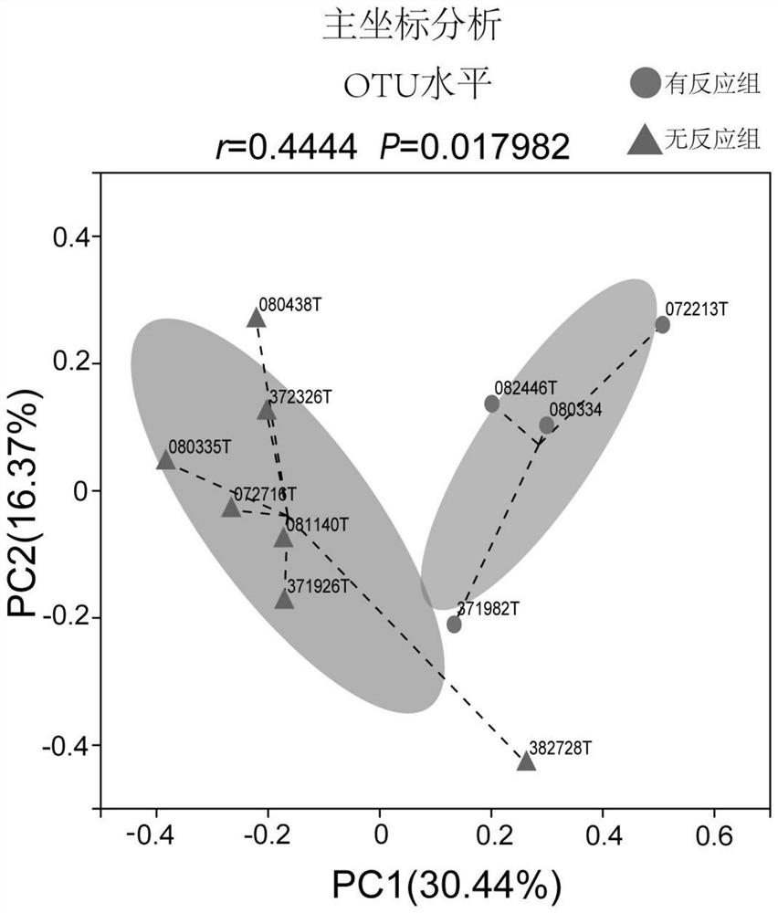 Marker for predicting curative effect of tumor chemotherapy combined with immunotherapy and application thereof