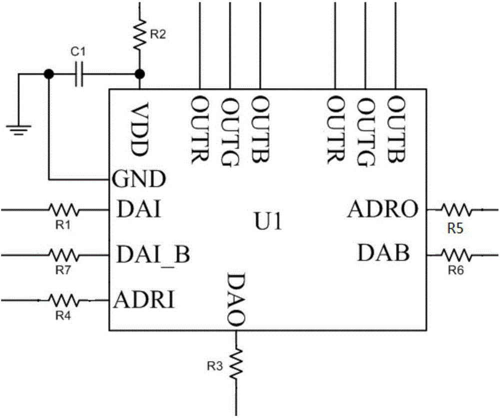 Landscape decoration lamp system and automatic address coding method thereof