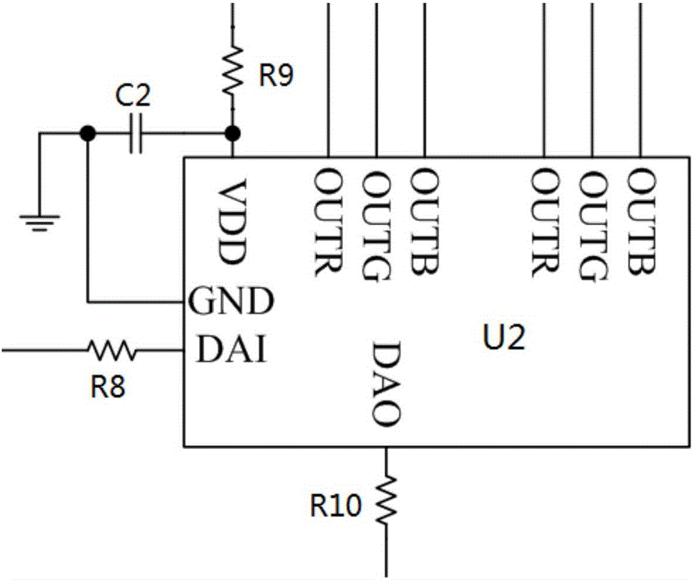 Landscape decoration lamp system and automatic address coding method thereof