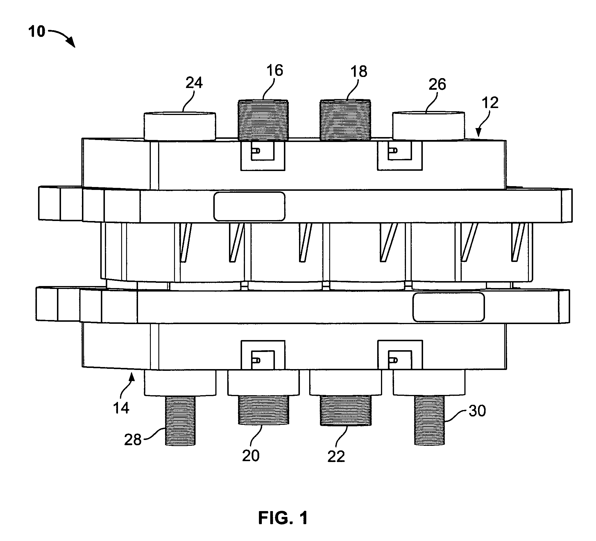 Electrical connector having a fluid coupling