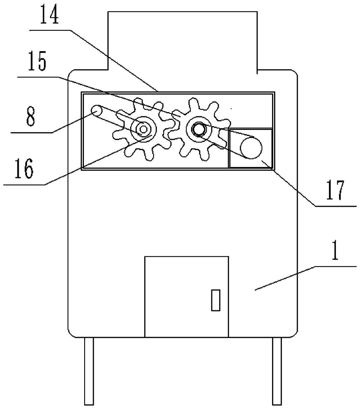 Environment-friendly solid-liquid separation device for kitchen waste