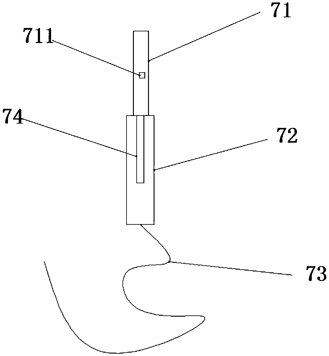 Online residual magnetism detecting device of round steel and detecting method thereof