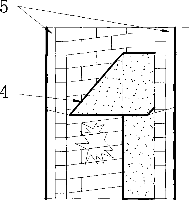 Manual repair technique of coking chamber wall