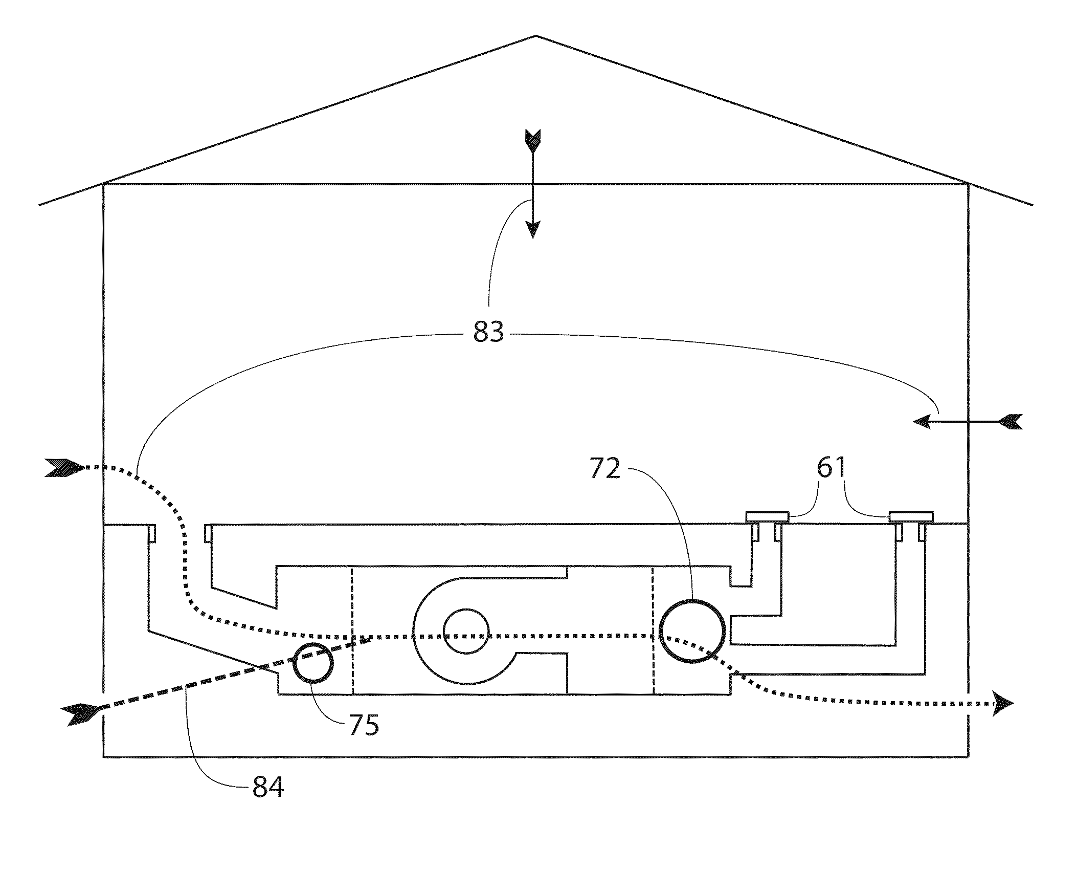 Method and system using an HVAC air handler and thermostat for building energy loss testing, monitoring and cost control