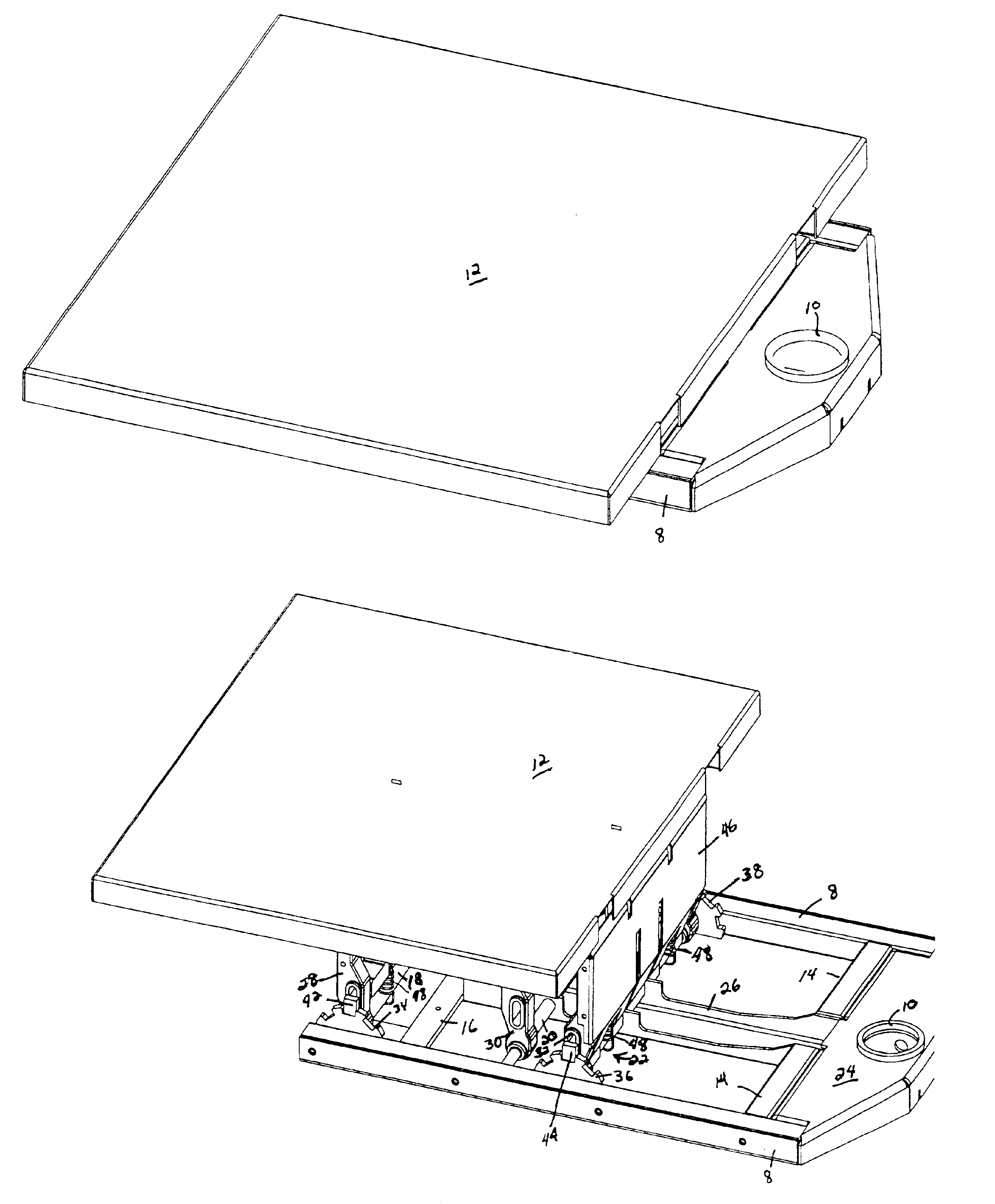 Elevatable and extendable platform