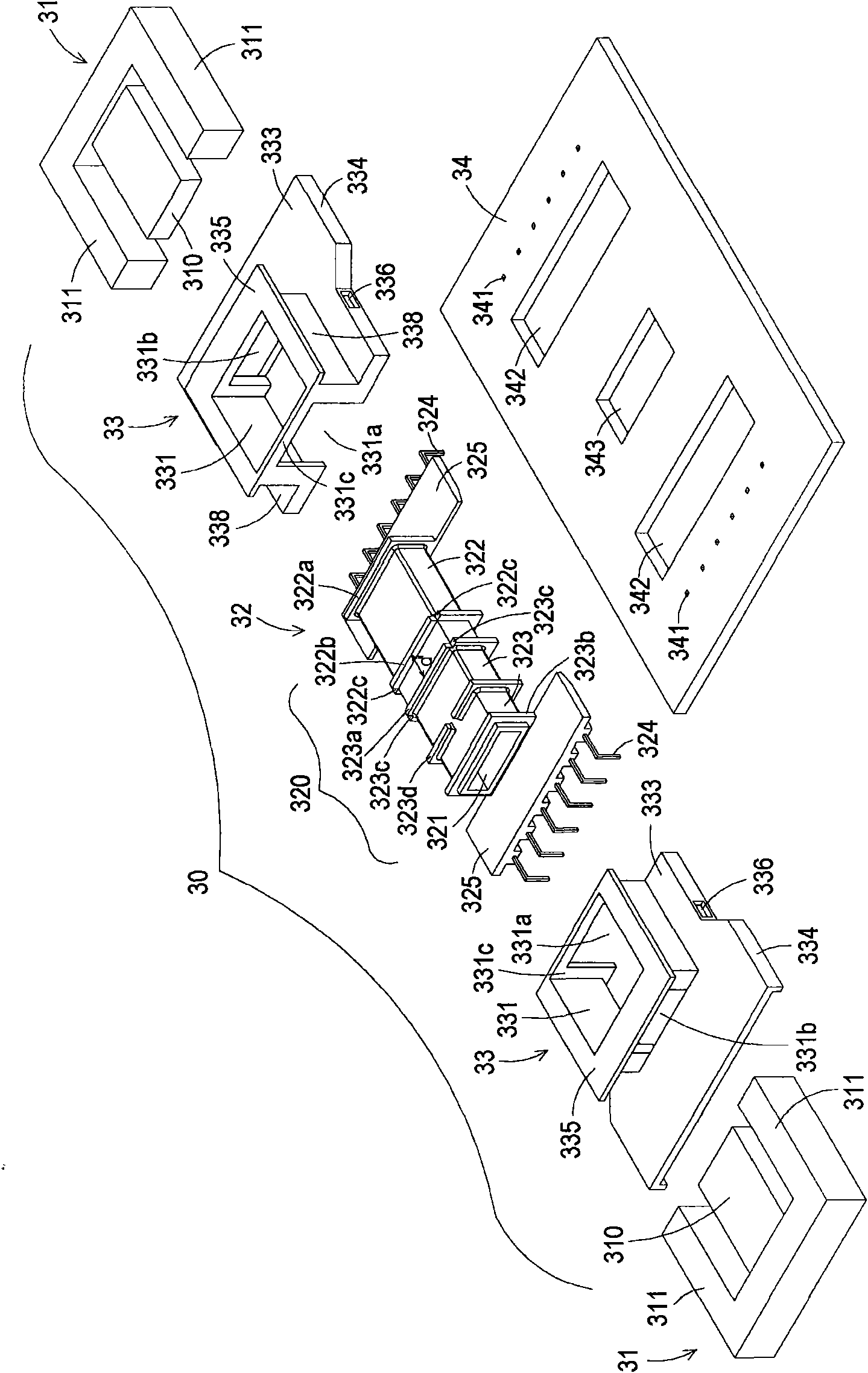 Combined structure of circuit carrier and transformer