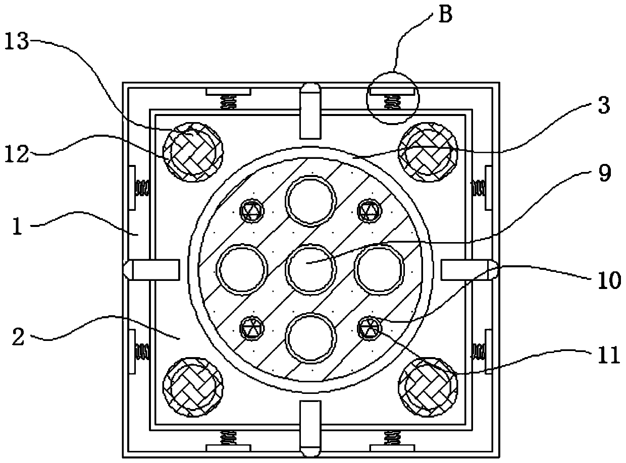 Degradable positioning underground tray for garden planting