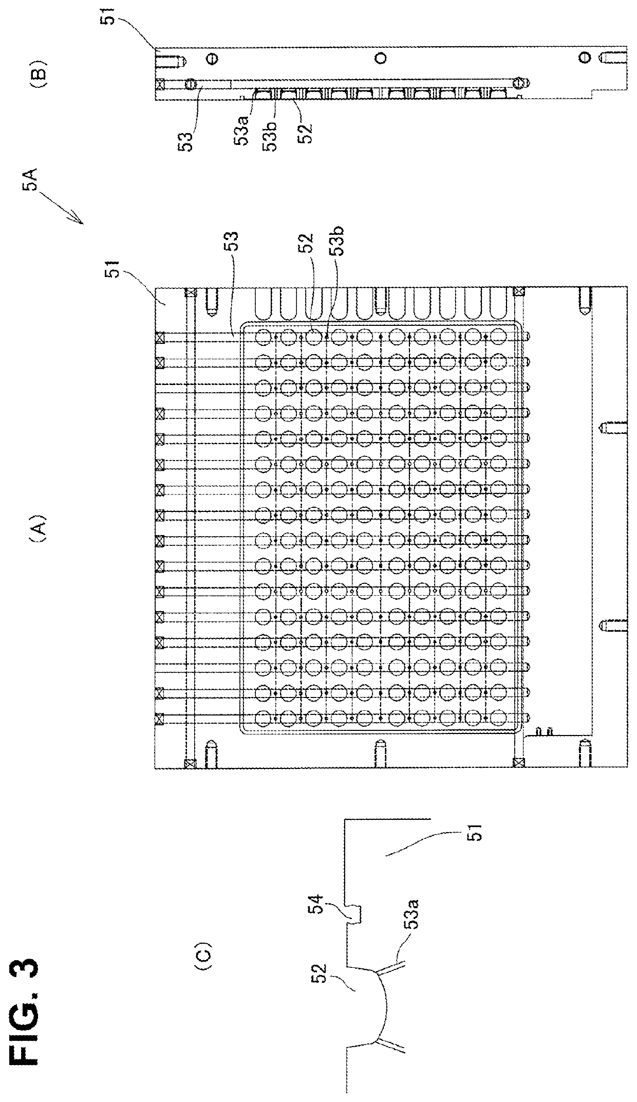 Film thermoforming device of blister packaging machine