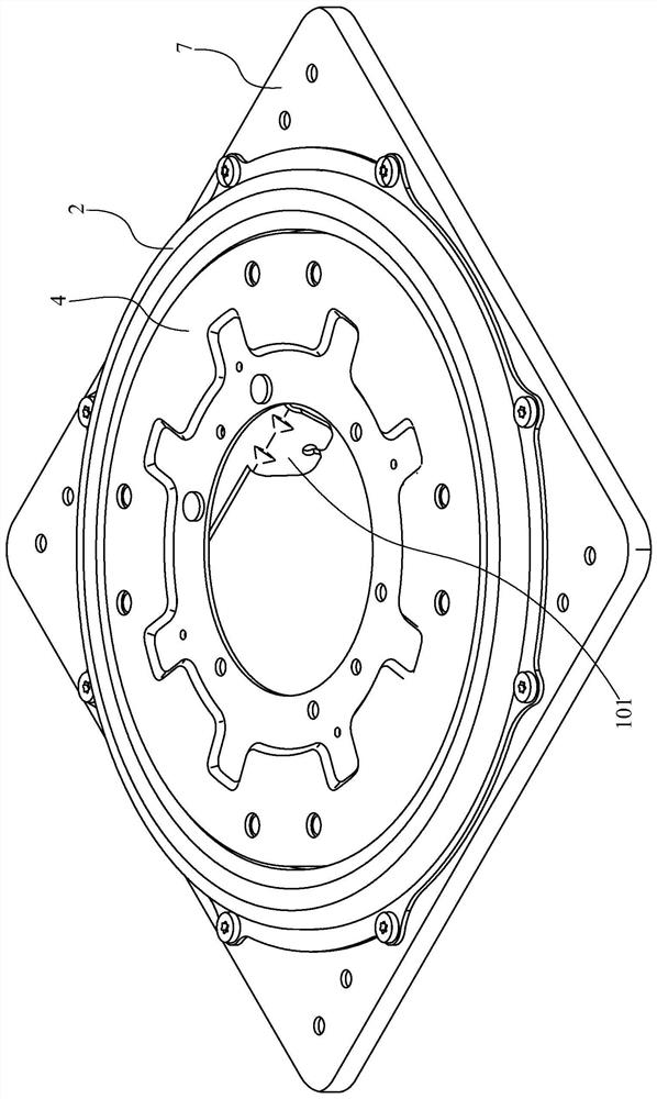 Manual and electric integrated rotating disc for automobile seat and rotating method of manual and electric integrated rotating disc