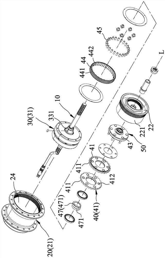 Hub motor with high torque volume ratio