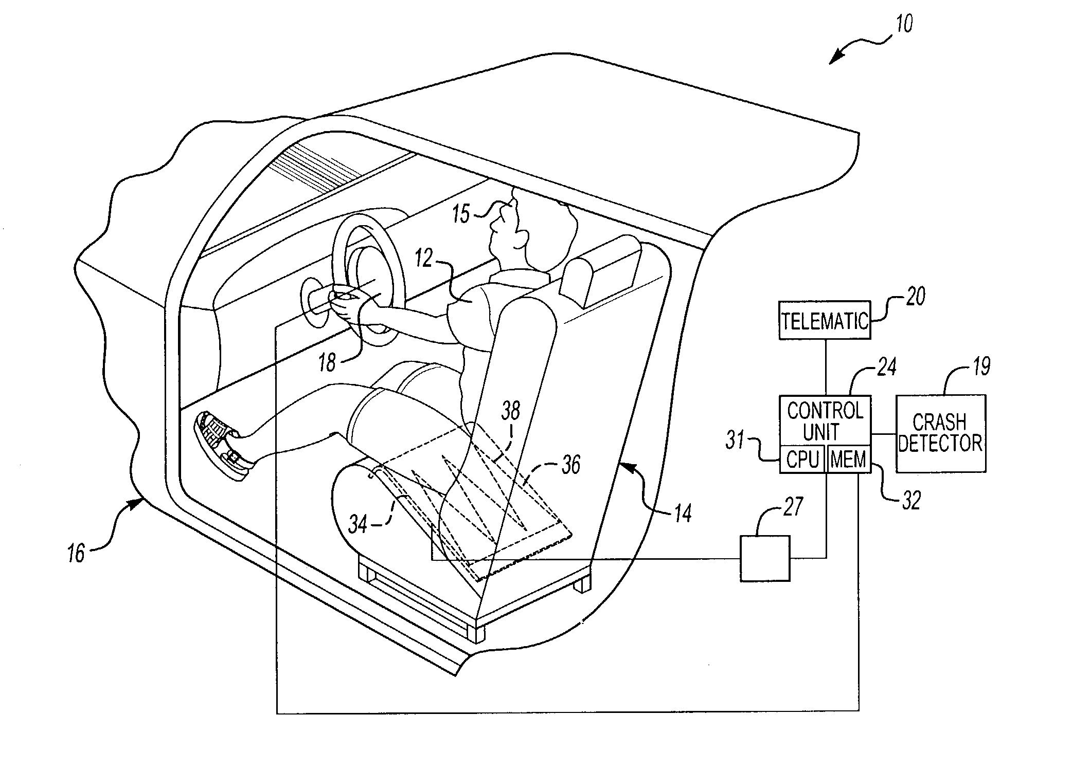 Occupant presence detection device