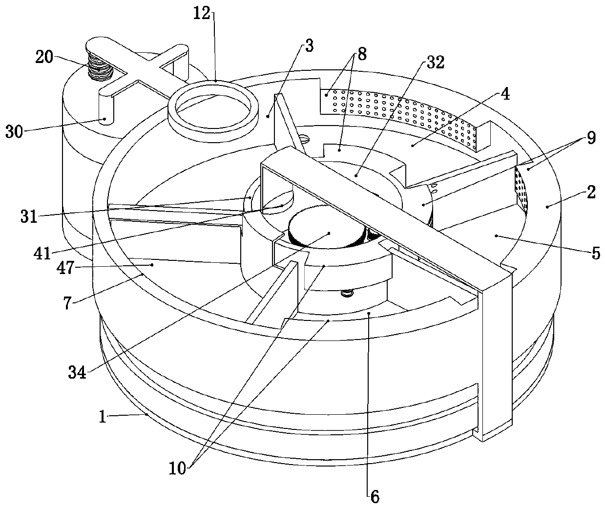 Ultrasonic image probe cleaning device