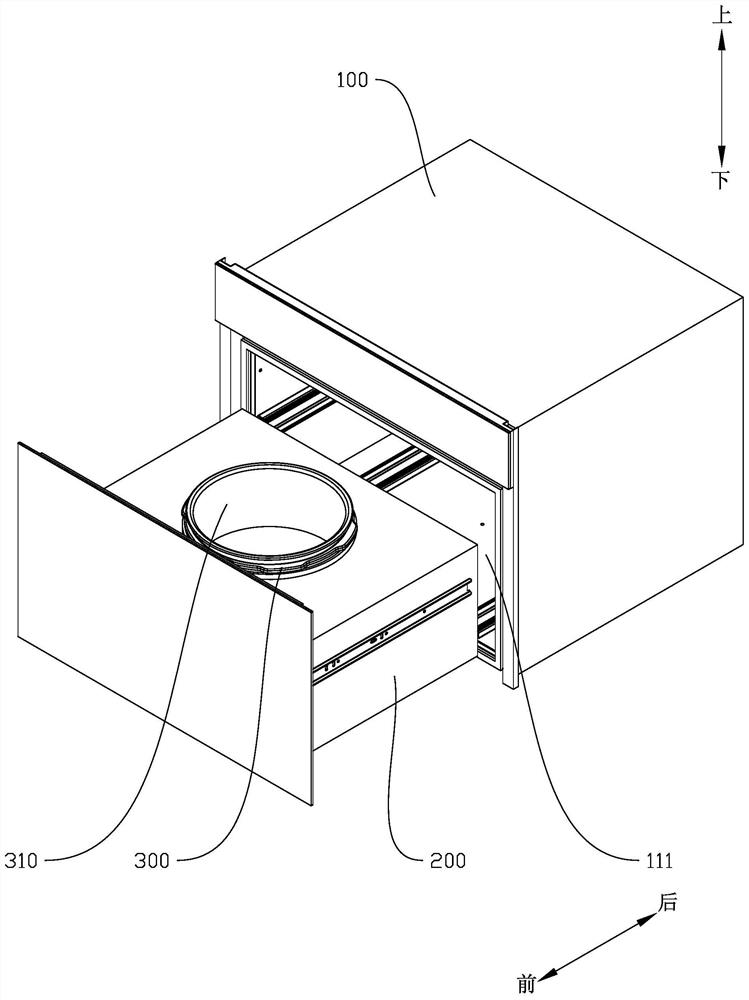 Cooker cover device of embedded electric pressure cooker