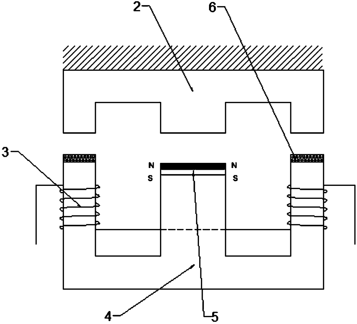 Vacuum pipeline magnetic suspension train hybrid EMS supporting structure