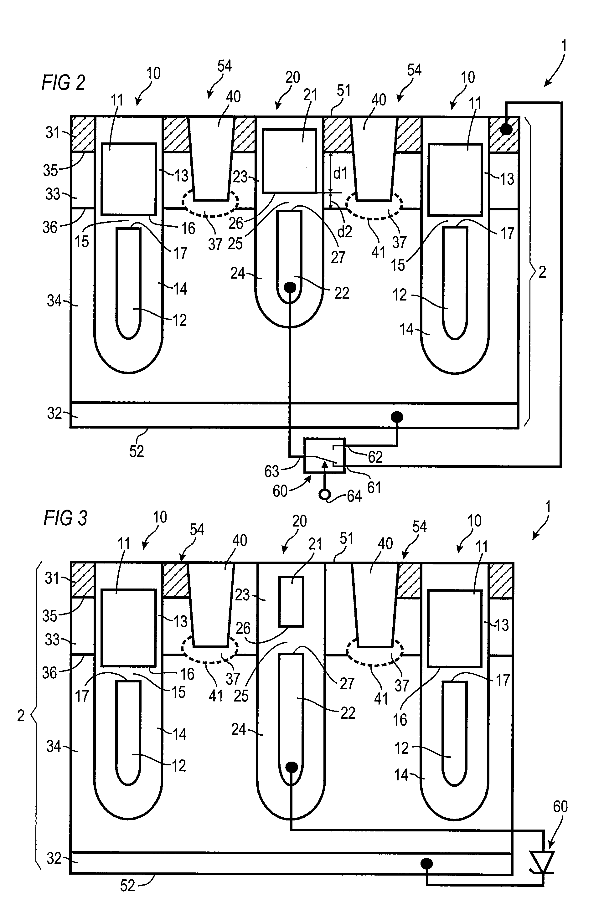 Semiconductor device, method for operating a semiconductor device and method for manufacturing a semiconductor device