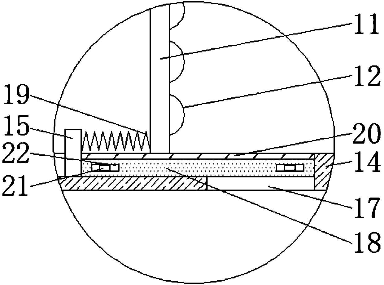 Concrete waste crushing device