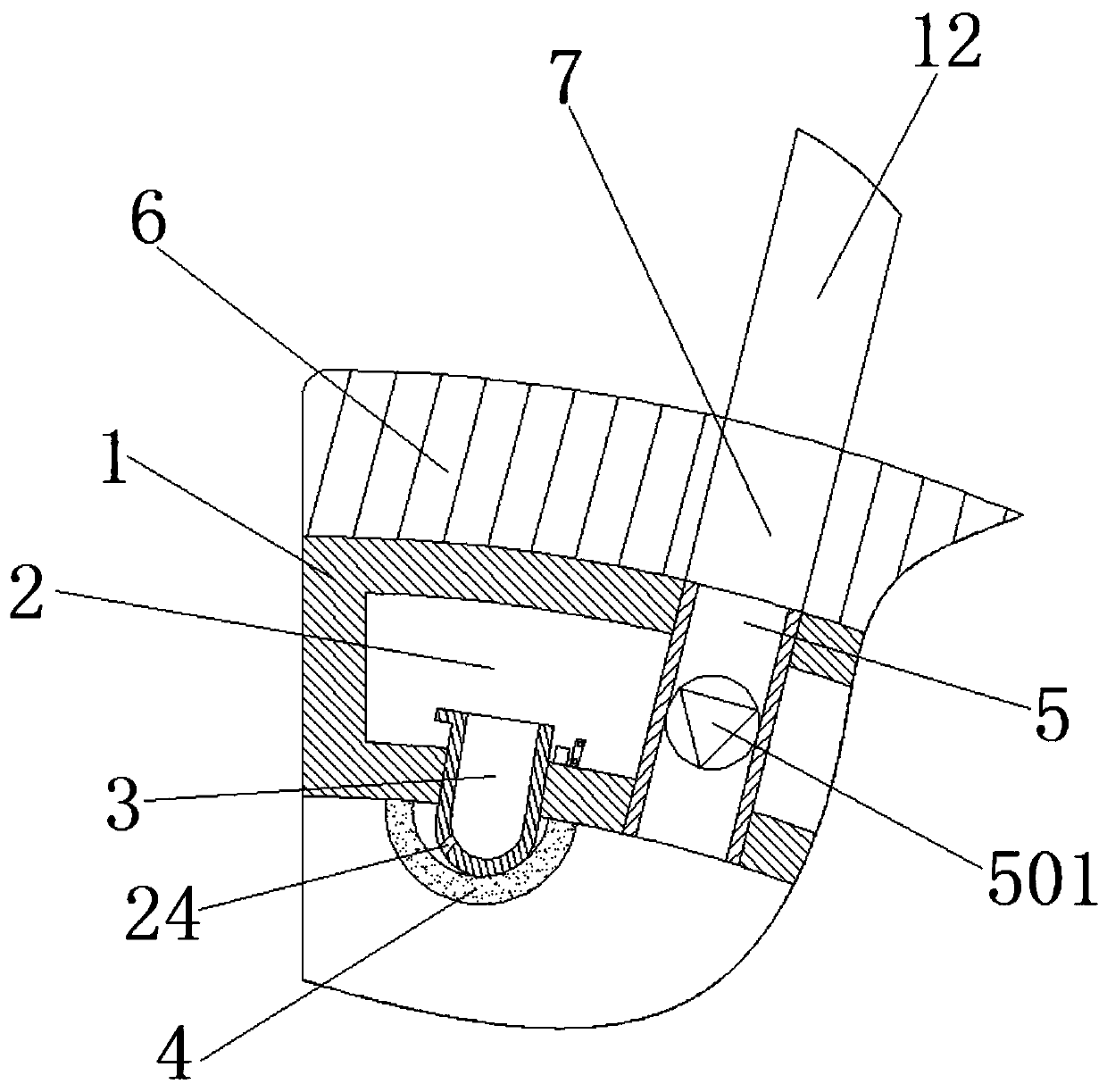 Therapeutic device for patients with breast milk accumulation and inflammation with massage and application functions