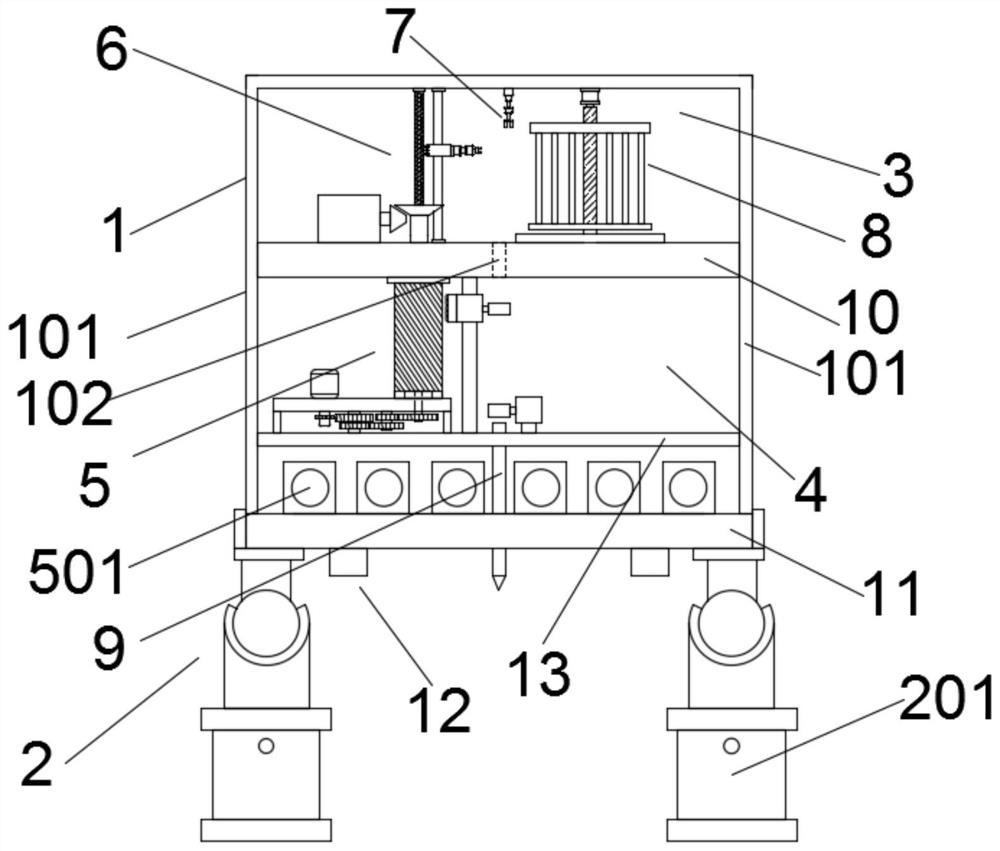 Seabed static sounding counter-force device