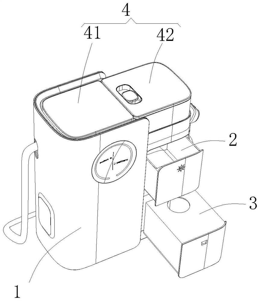 Induction sterilization system and oral care robot