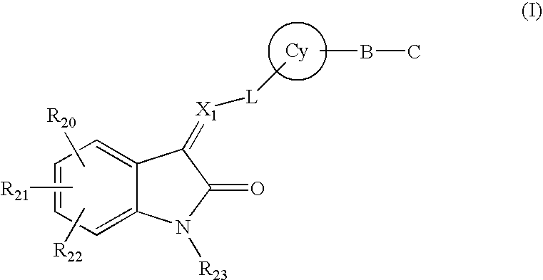 Substituted 2-indolinone as PTK inhibitors containing a zinc binding moiety