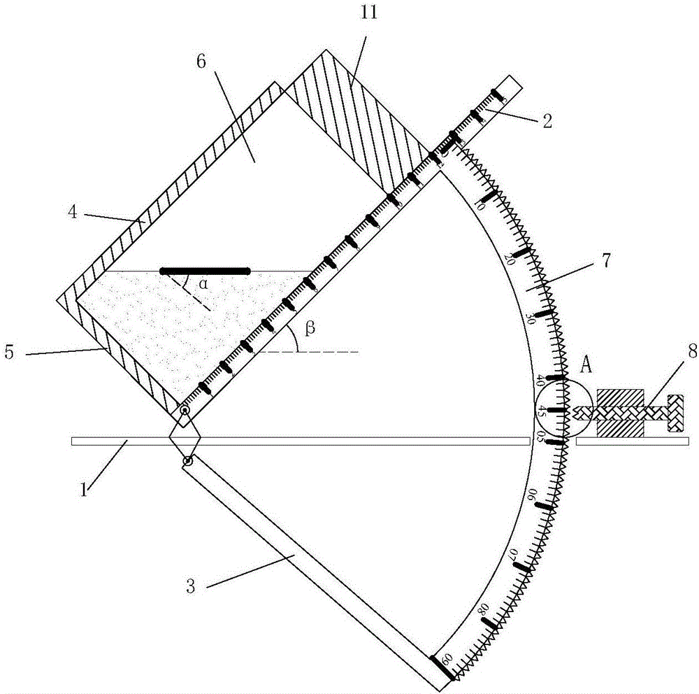 Preparation device and preparation method of blind joint-containing rock-like sample