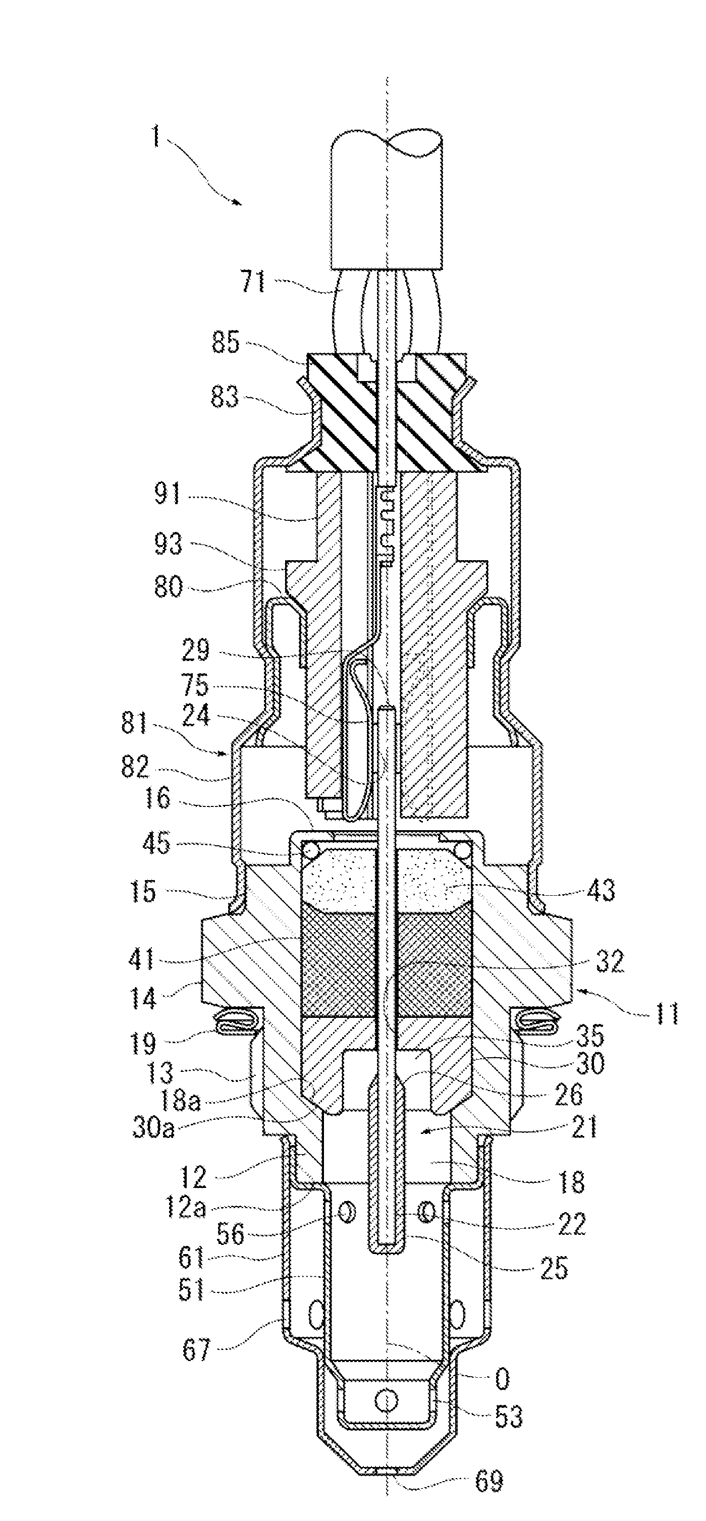 Method for manufacturing sensor intermediate product and method for manufacturing sensor