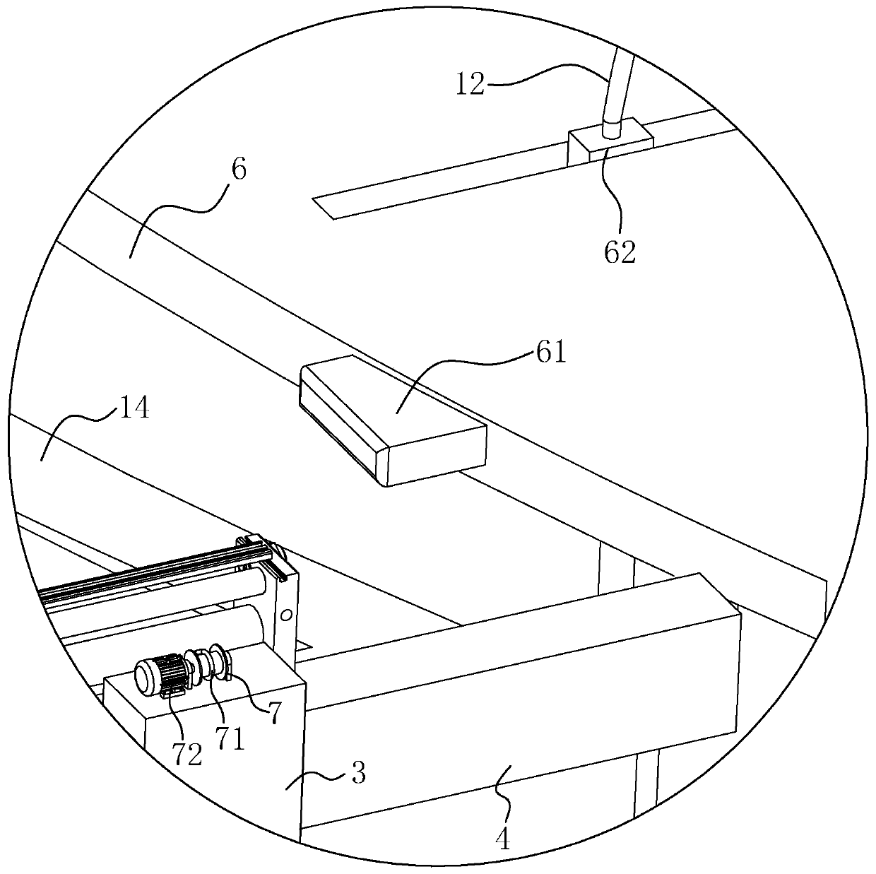 A tree house balcony shielding device