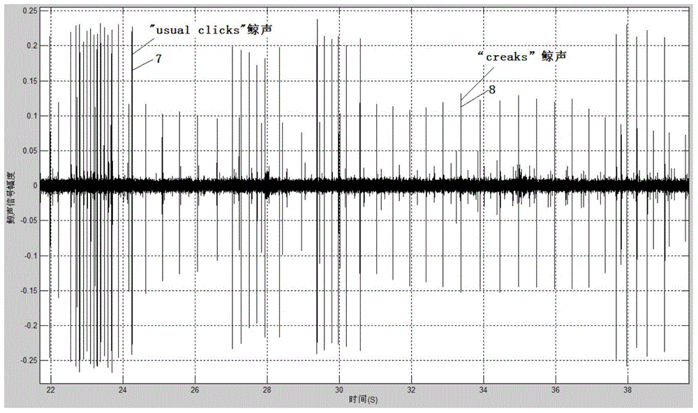 Camouflaged and hidden underwater sound source device and method using whale sound and simulating sounding characteristics of whale