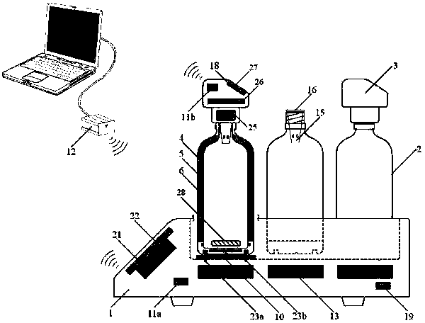 Intelligent pressure-sensitive type biochemical oxygen demand (BOD) measuring instrument