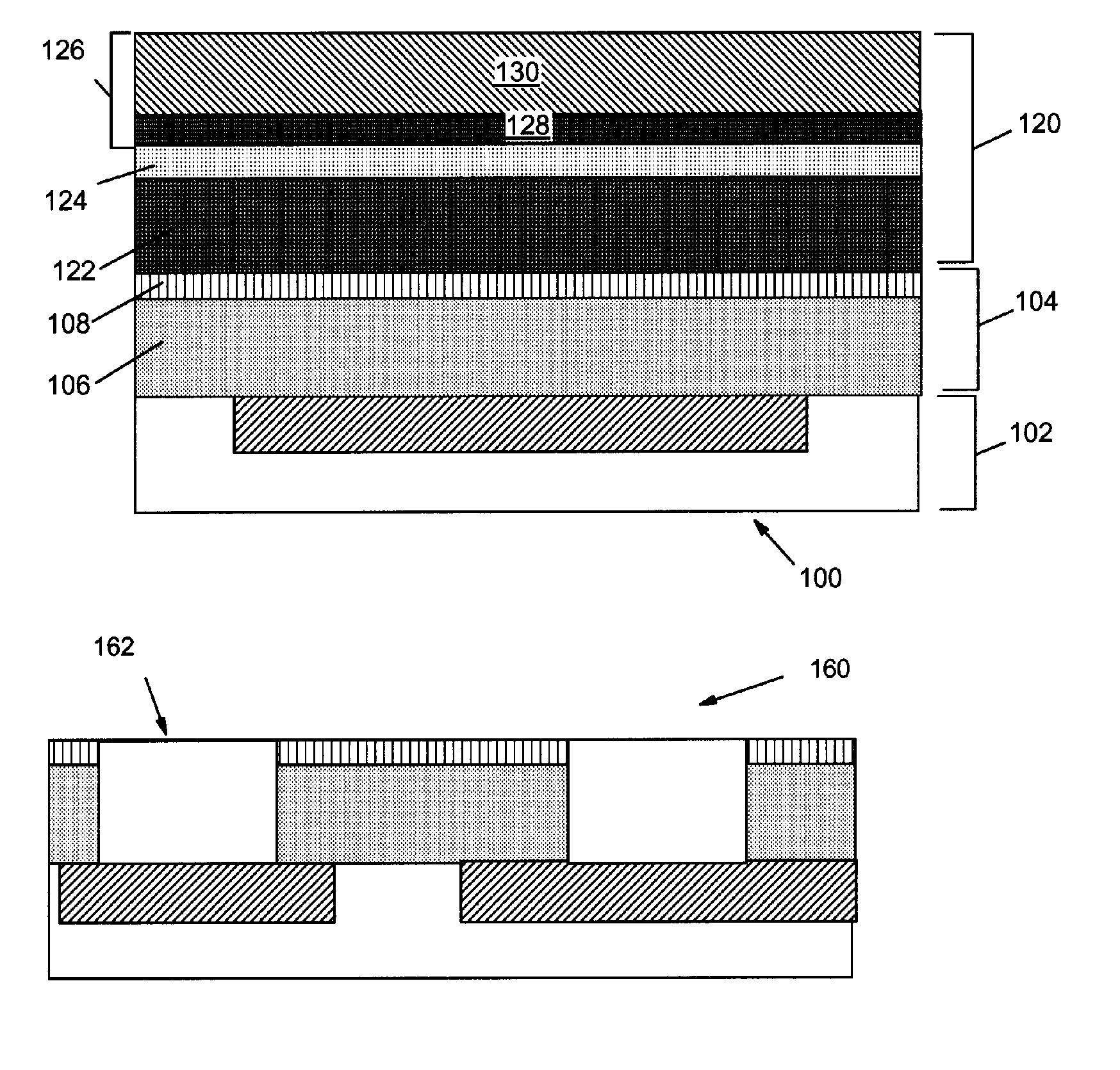 Multiple Layer Resist Scheme Implementing Etch Recipe Particular to Each Layer