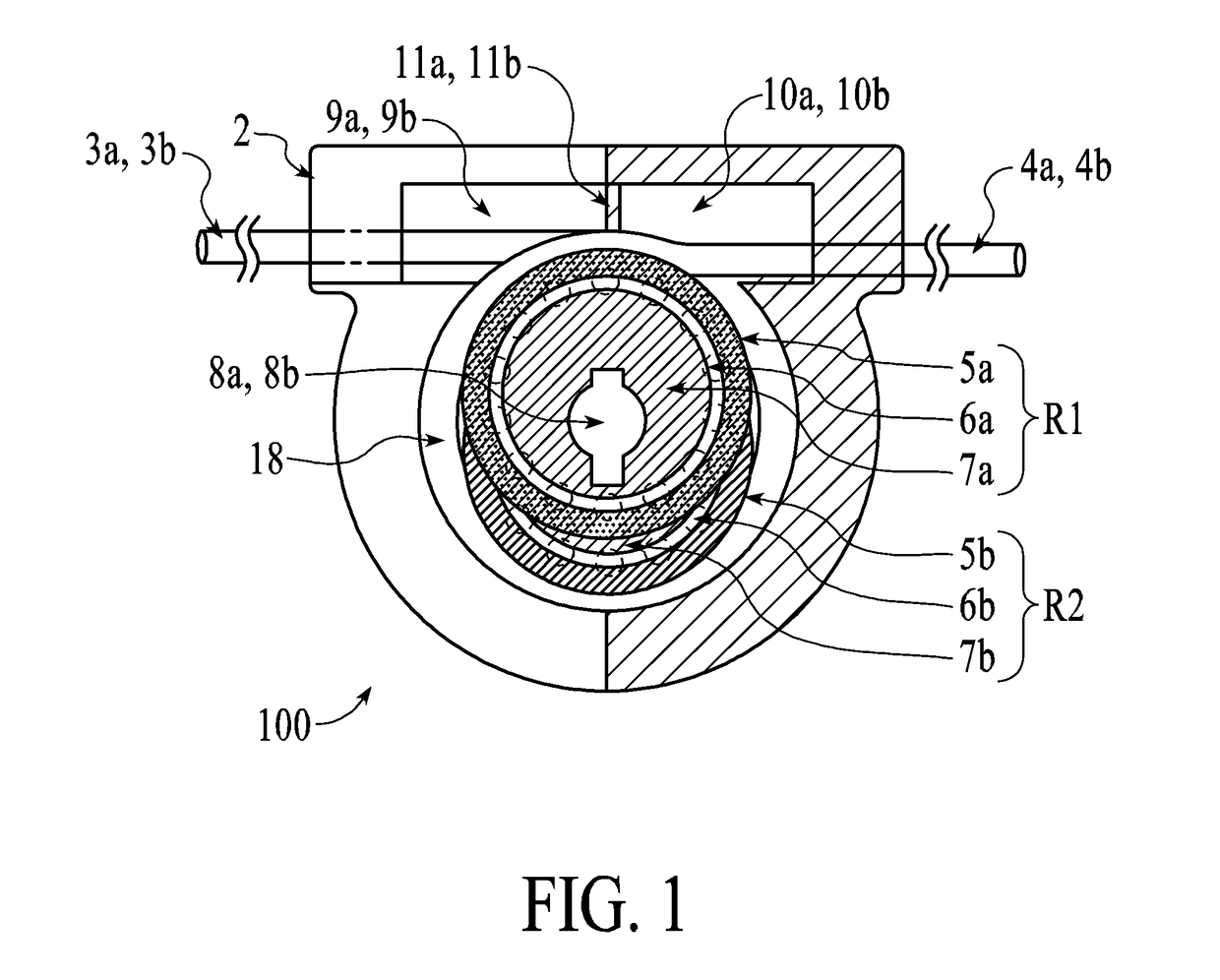 Dual-head, pulseless peristaltic-type metering pump