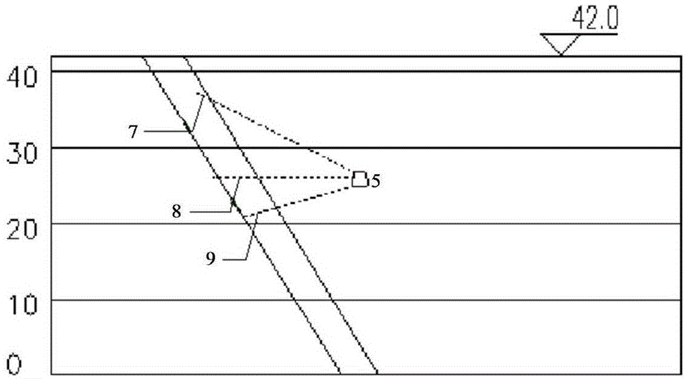 Spatial isolation type runway pavement underlying goaf treatment method