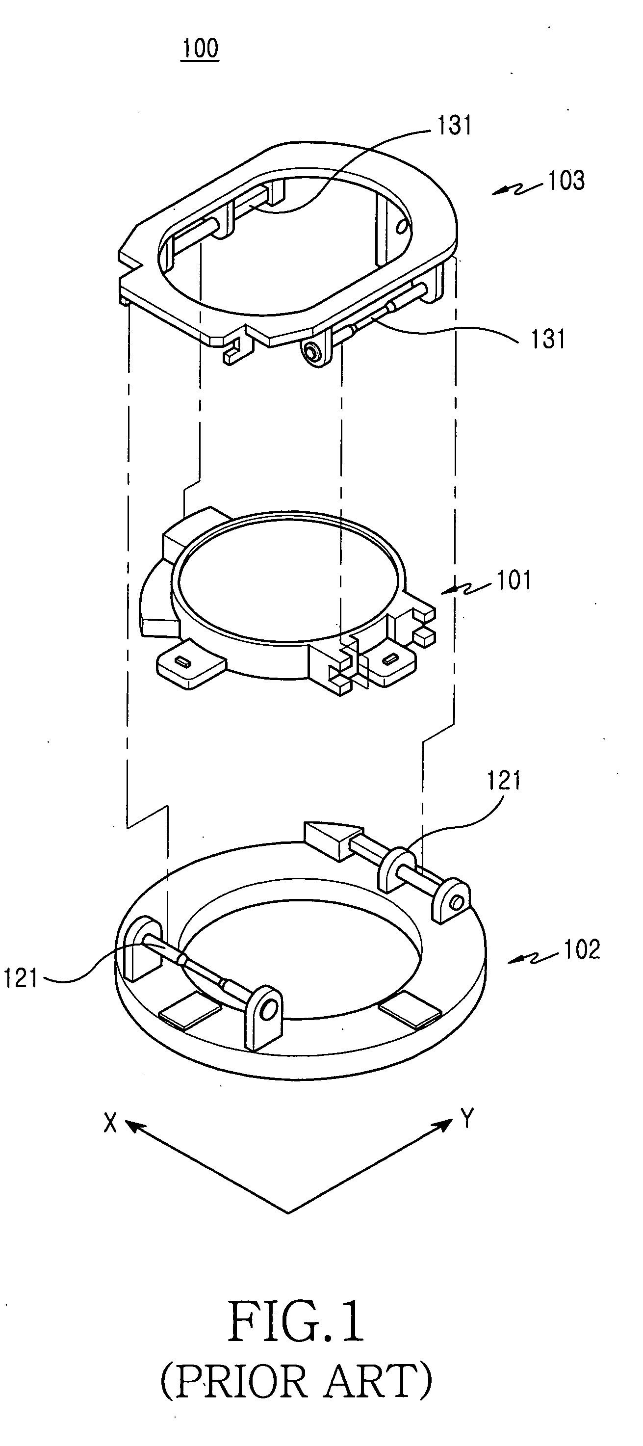 Optical image stabilizer for camera lens assembly