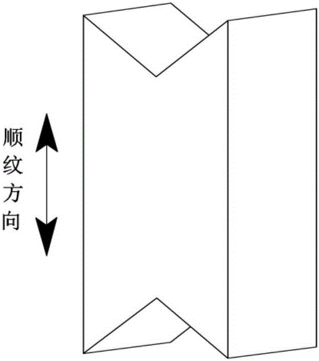 Measurement device of wood along-grain direction pure shear strength