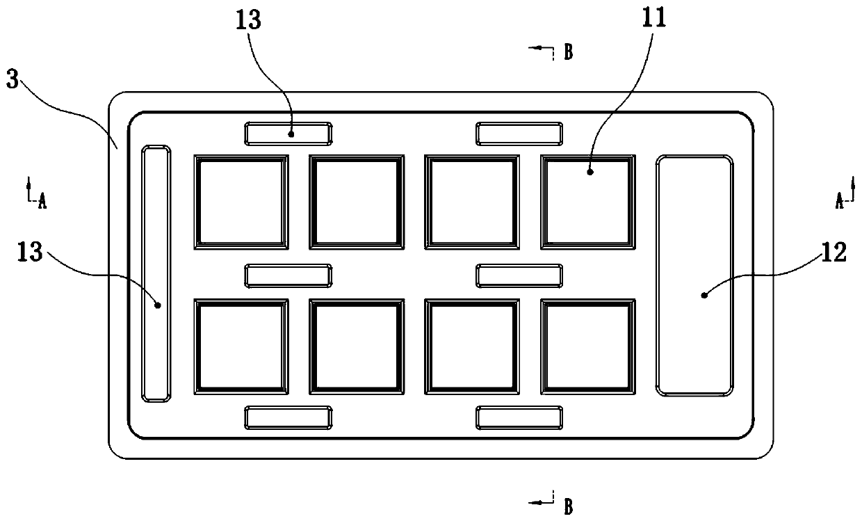 Chip packaging box and chip packaging method